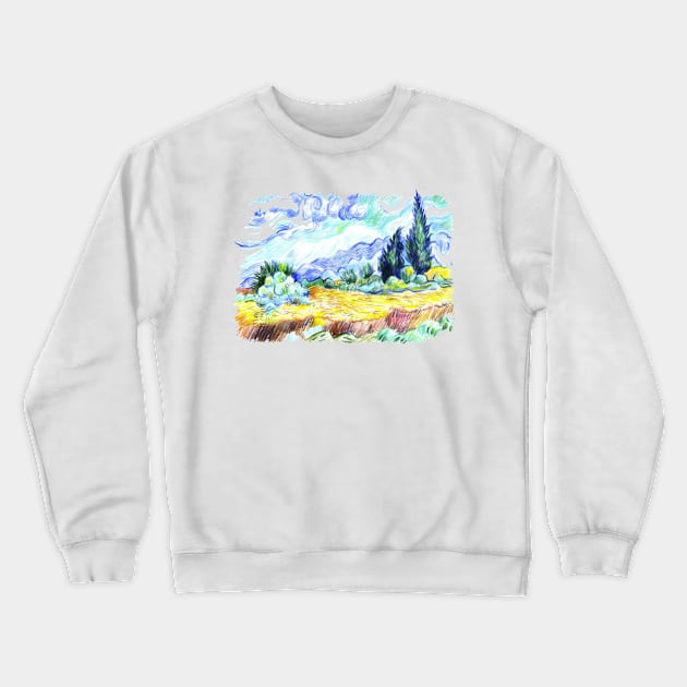 VINCENT VAN GOGH Crewneck Sweatshirt by adil shop